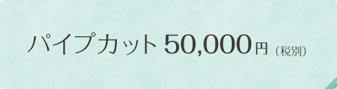 パイプカット50,000円 （税別）