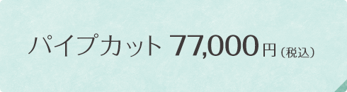 パイプカット70,000円 （税別）